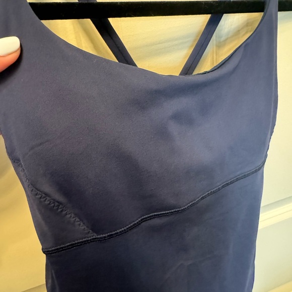 Lulu lemon tank size 8 navy like new - Picture 2 of 6
